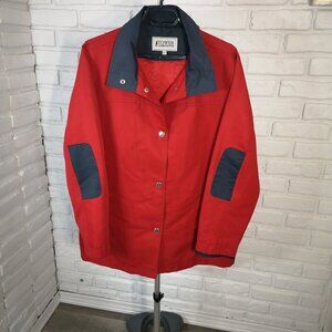 Tower by London Fog Ladies Size Large Regular Red & Grey Lined Sophia Jacket